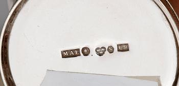 PARTI SILVER, 15 delar, flertal olika tillverkare, bla GAB, sent 1800-tal till 1900-talets första hälft. Tot ca 670 g.