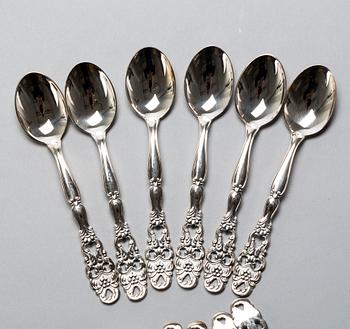 MOCCASKEDAR, 12 st, silver. Mignon, GAB, 1972. Vikt ca100g.