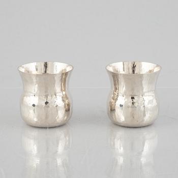 Eric Löfman, twelve silver cups, MGAB, Uppsala, Sweden, 1979.