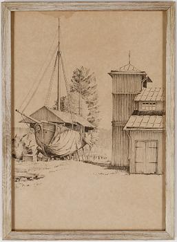 GRETA KNUTSSON TZARA, blyerts 3 st. Monogramsignerade.