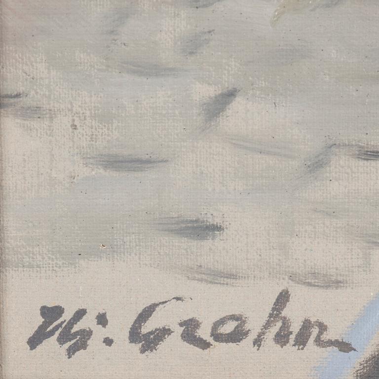HJALMAR GRAHN, an oil on canvas.