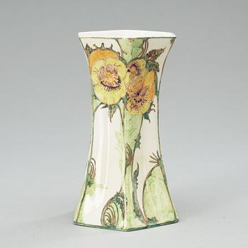 A Rozenburg den Haag painted eggshell porcelain vase, Holland circa 1900.