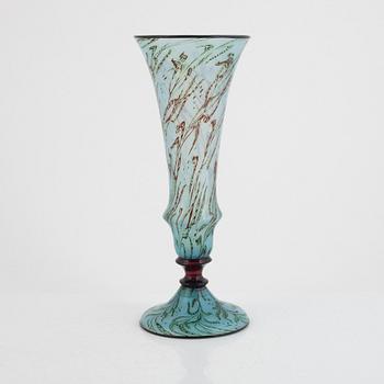 Simon Gate, a large "Graal" glass vase, Orrefors, Sweden 1919.