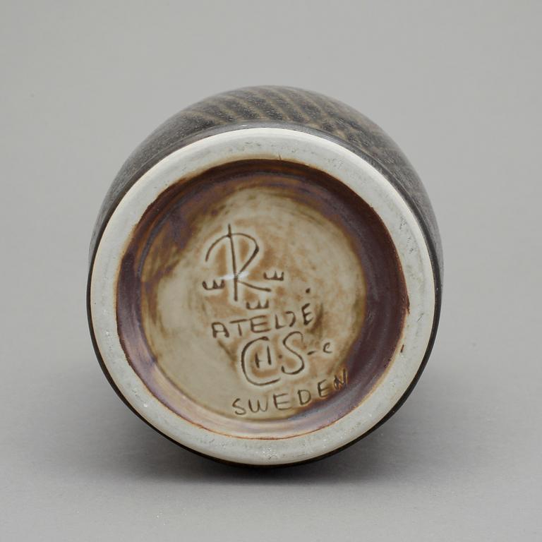 VAS, stengods, Carl-Harry Stålhane, Rörstrand, monogramsignerad.