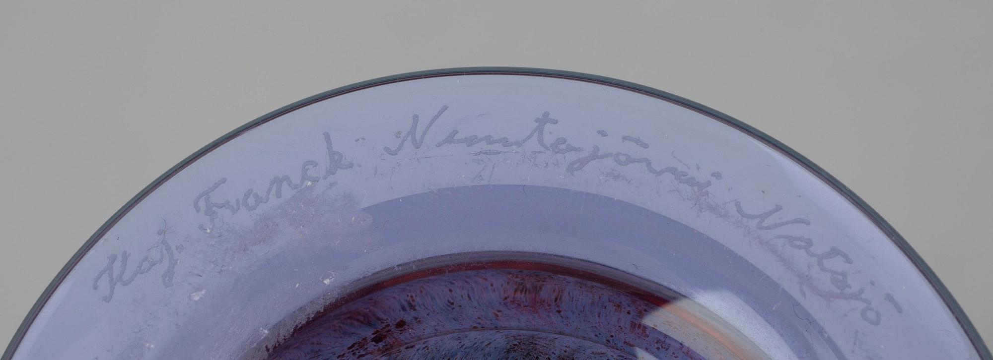 POKAL, glas, sign. Kaj Franck, Notsjö.