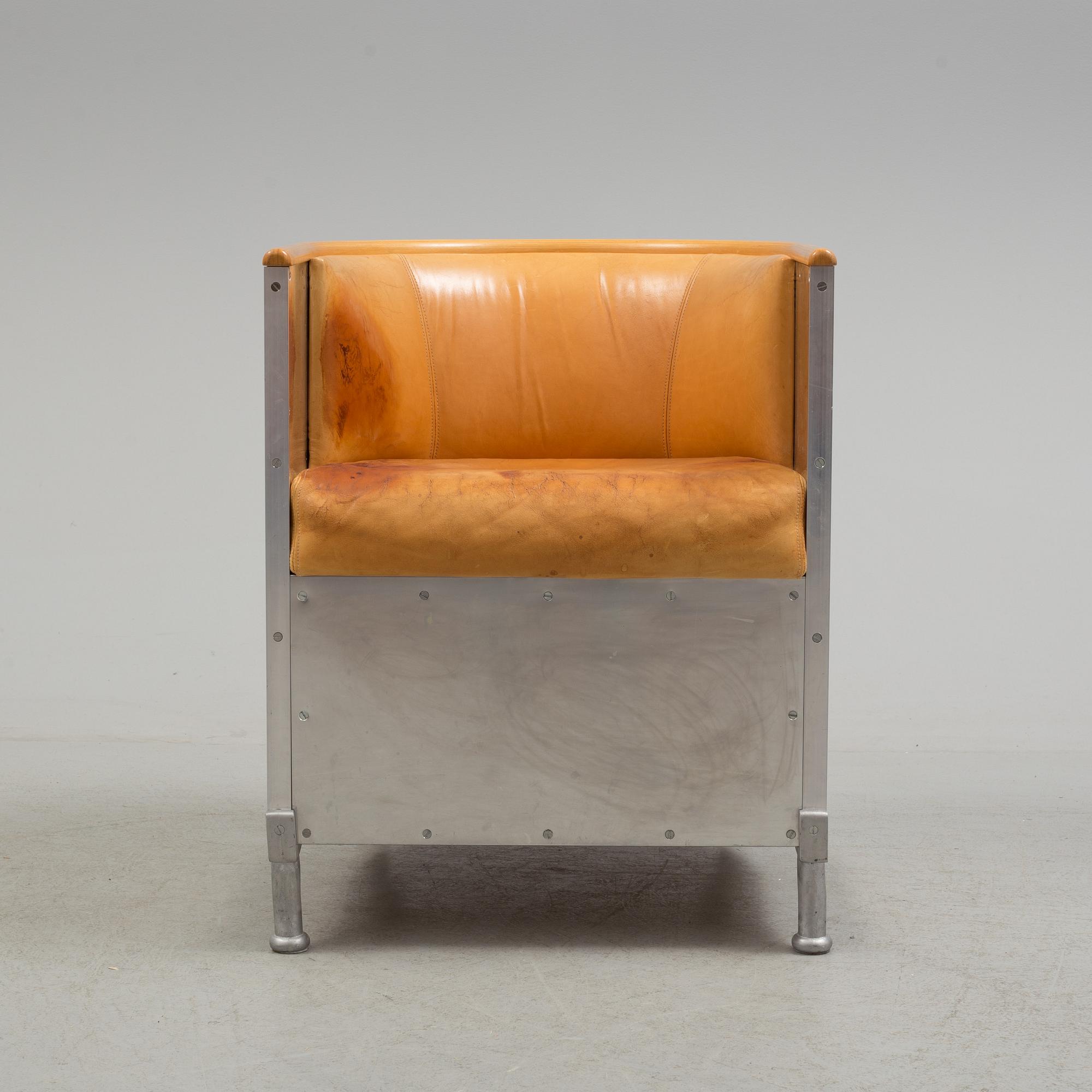 MATS THESELIUS, an 'Aluminiumfåtölje' easy chair.