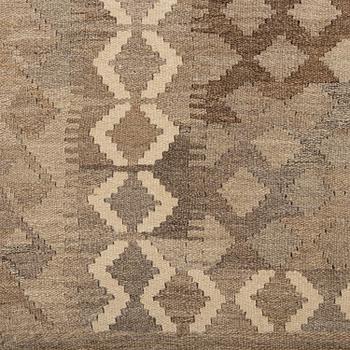 A carpet, kilim, around 254 x 160 cm.