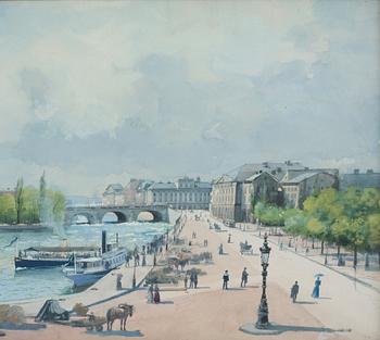 Anna Palm de Rosa, View of the Royal Palace from Grand Hotel.
