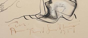 LINDSTRÖM, BENGT, tuschteckning, sign o dat 1951.