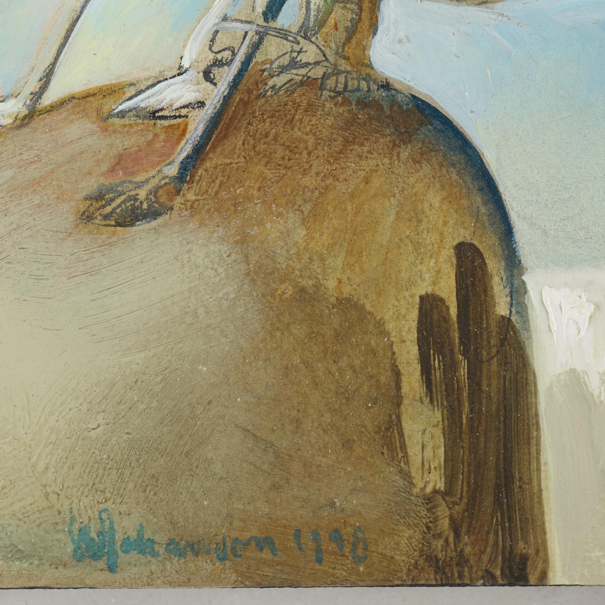 SVEN-ERIK JOHANSSON, olja på pannå. Signerad och daterad 1998.