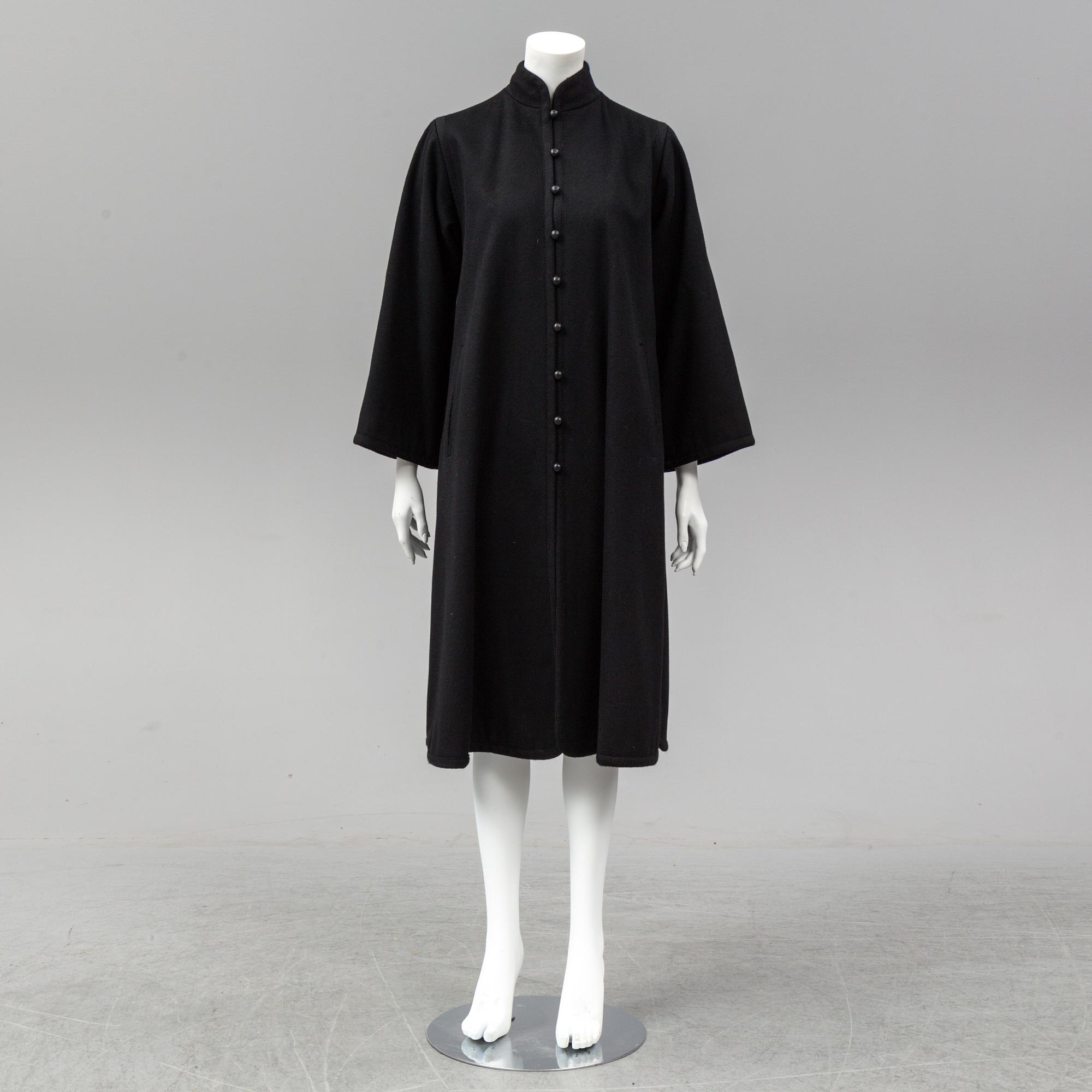 YVES SAINT LAURENT, a 1960's-70's coat, size 36.