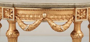 KONSOLBORD. Gustavianskt stockholmarbete, 1700-talets slut.