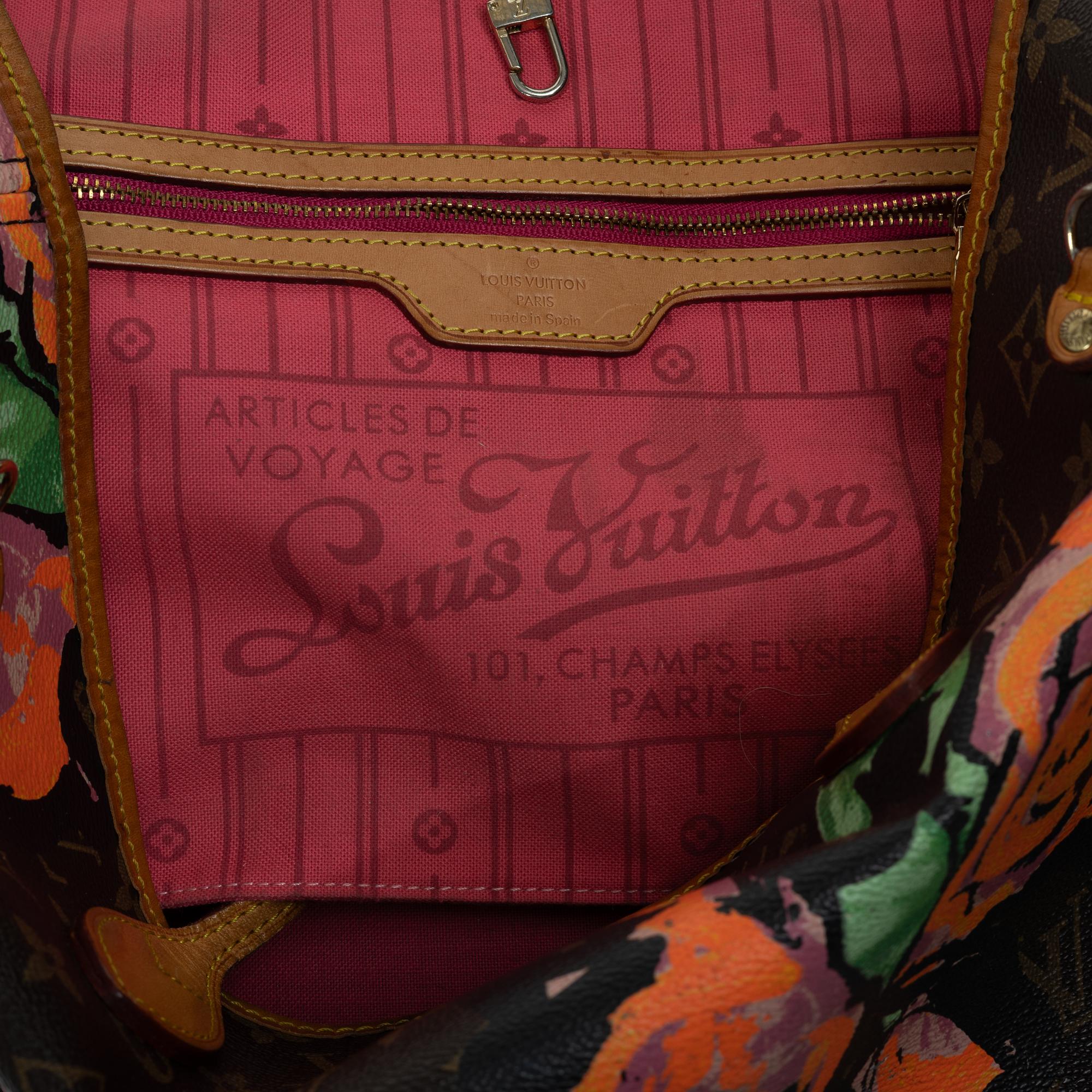 Stephen Sprouse for Louis Vuitton, 'Neverfull Roses' bag, 2009.