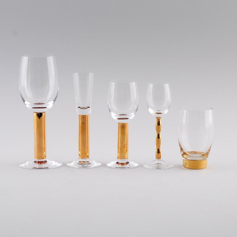 SERVISGLAS, 11 delar, Nobelservisen, Gunnar Cyrén, Orrefors.