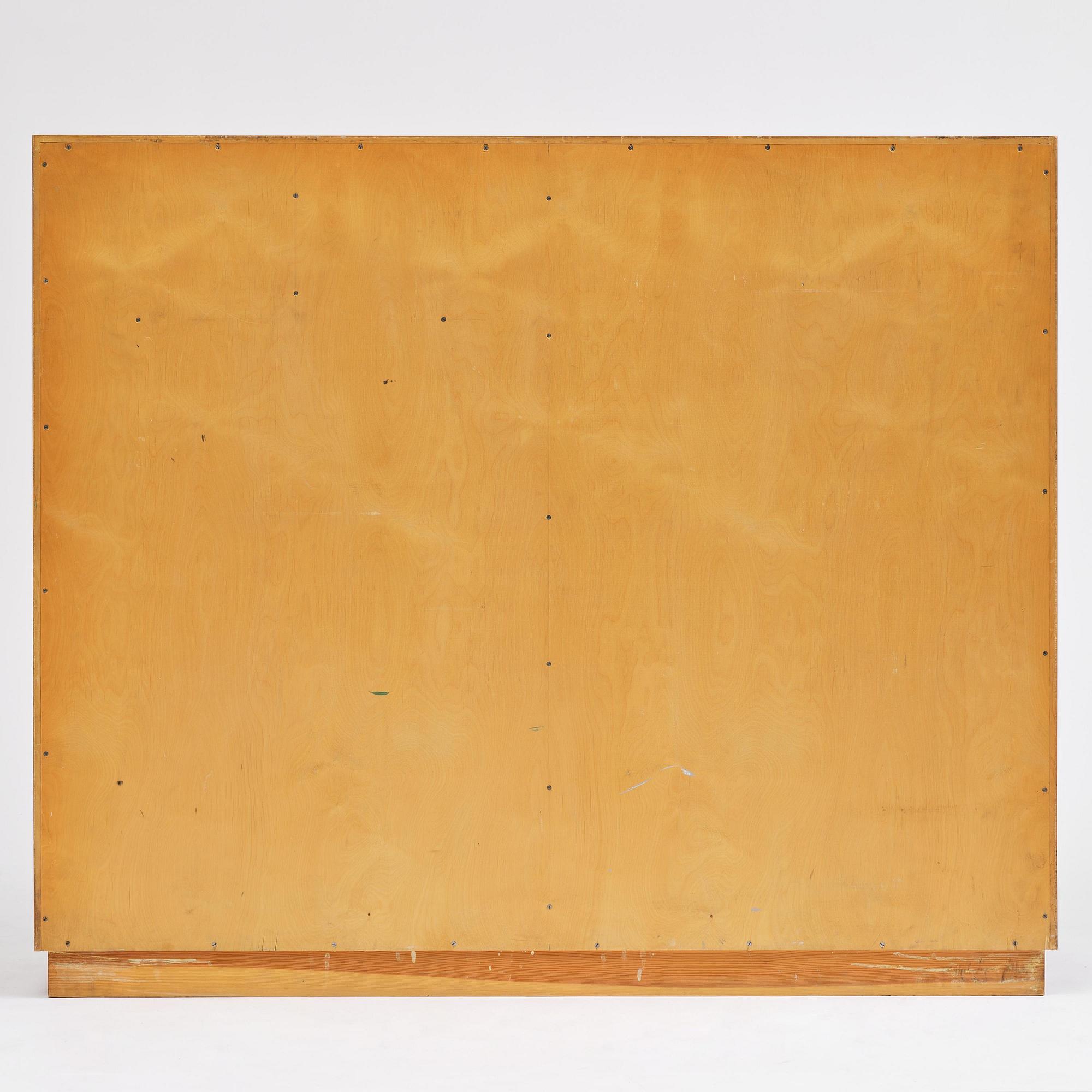 Nordiska Kompaniet, an elm veneered cabinet, Sweden, 1930s-40s.
