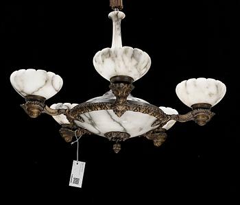 TAKLAMPA, 1930/40-tal. Höjd ca 84 (inklusive sockel).