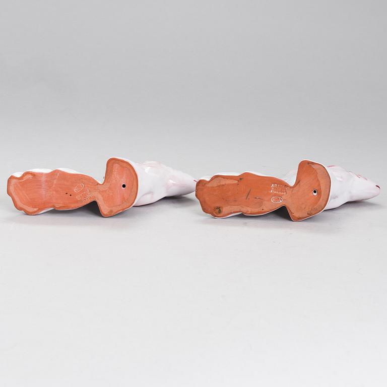 A pair of figurines by Michael Schilkin for Arabia.