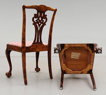 MATGRUPP, 7 delar, Chippendalestil, 1900-talets första hälft.