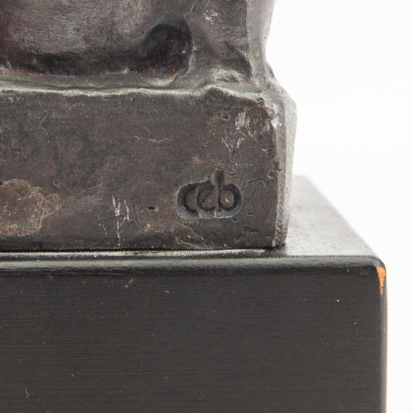 Carl-Einar Borgström,  signed metal sculpture.