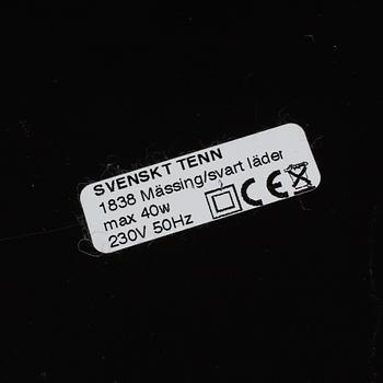 JOSEF FRANK, a brass and leather wrapped floor lamp, model 1838, from Firma Svenskt Tenn.