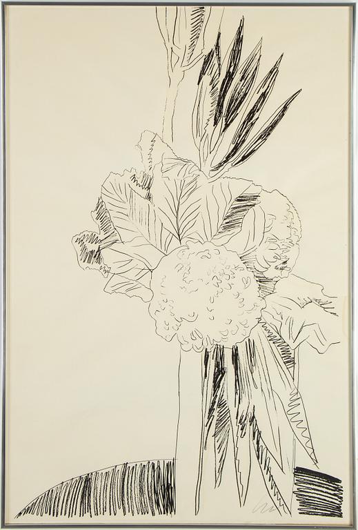 ANDY WARHOL,Silkscreen 1974, on Arches paper, signed with initials in pencil, and also signed and numbered 99/250 verso.