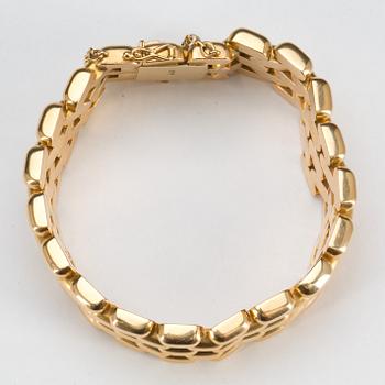 ARMLÄNK, 18k guld. Vikt ca 70 g.