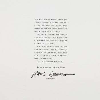 Hans Gedda, portfölj med 6 offsettryck, 1990, signerade 158/200.