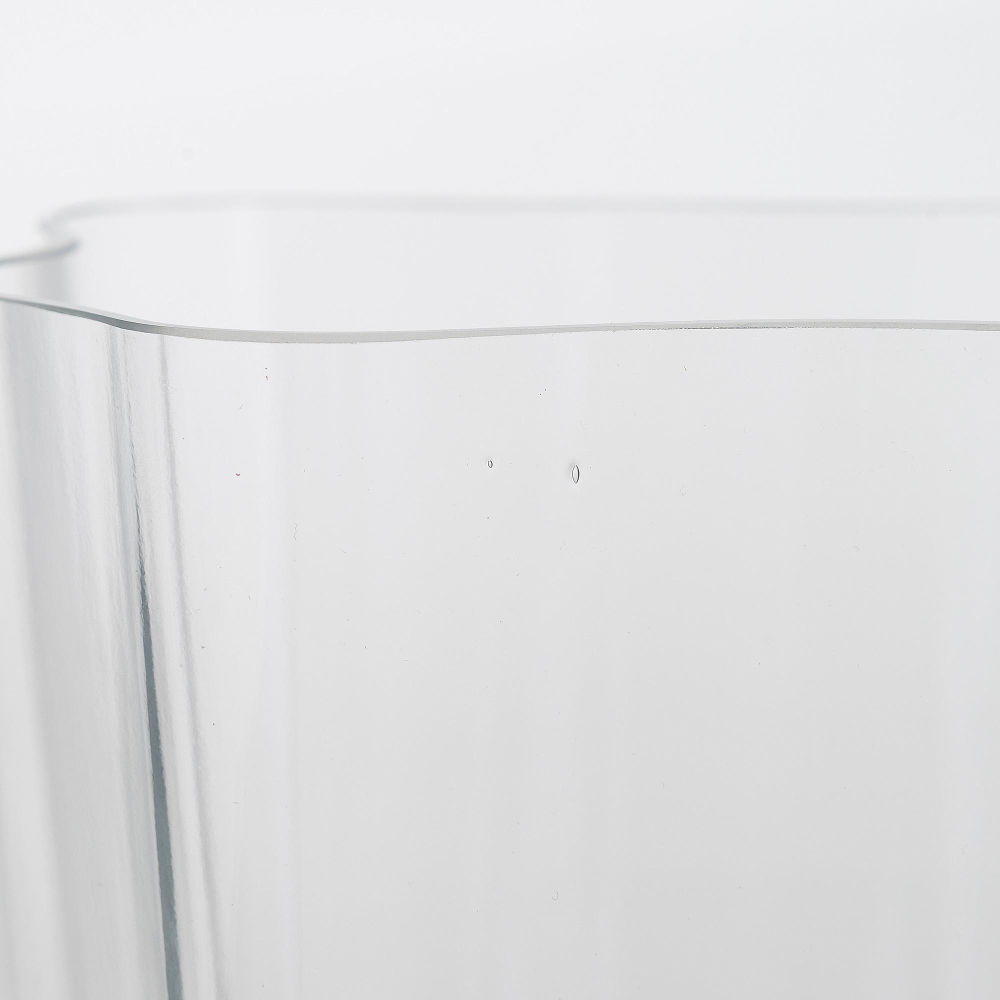 Alvar Aalto, glasskulptur, "Aalto-blomman", 3+1 delar, signerade Alvar Aalto.