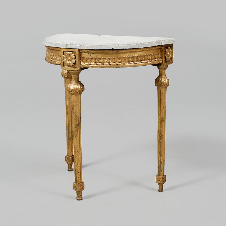 KONSOLBORD, gustavianskt, sent 1700-tal.