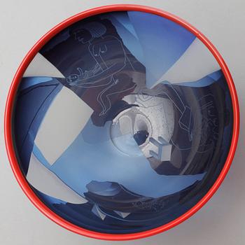 SKÅL, glas, Ann Wärff, signerad.