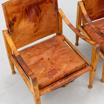 Kaare Klint, karmstolar, "Safari", ett par, Rud. Rasmussens Snedkerier, Danmark, 1900-talets andra hälft.