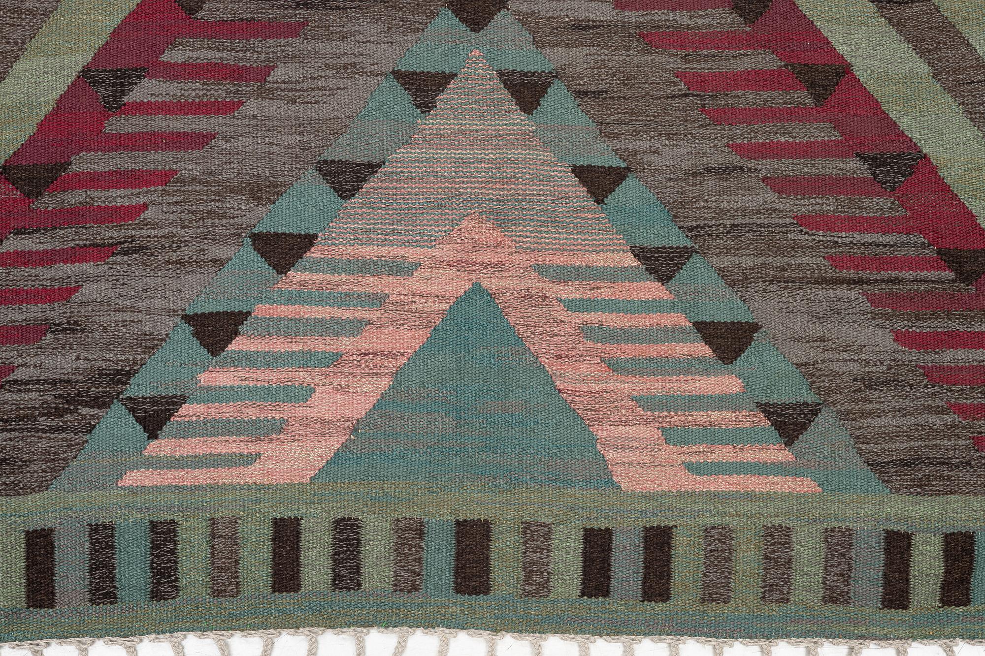 Matta, rölakan och gobelängteknik, cm 340 x 220 cm.