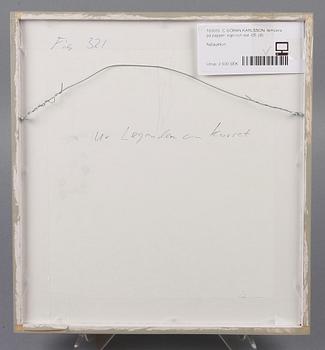 C GÖRAN KARLSSON, tempera på papper, sign och dat -05.