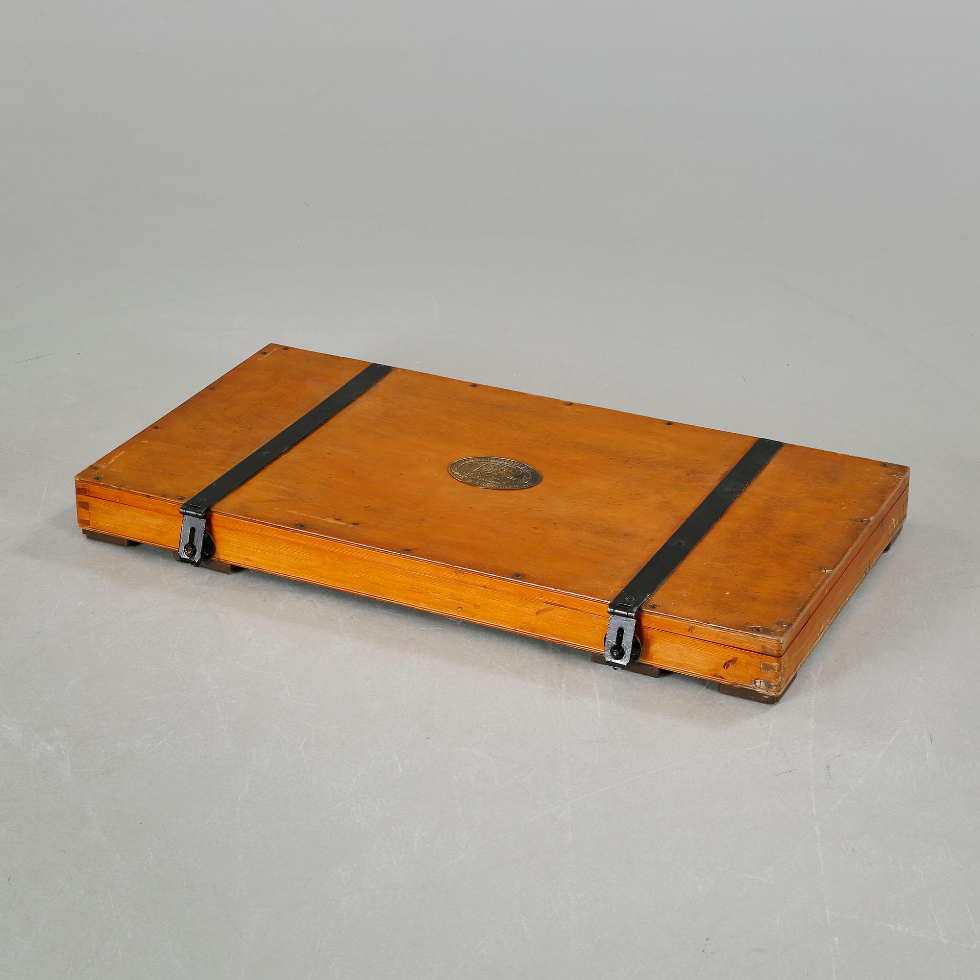 A 20th century collector's chest by The indestructible trunk & container Co.