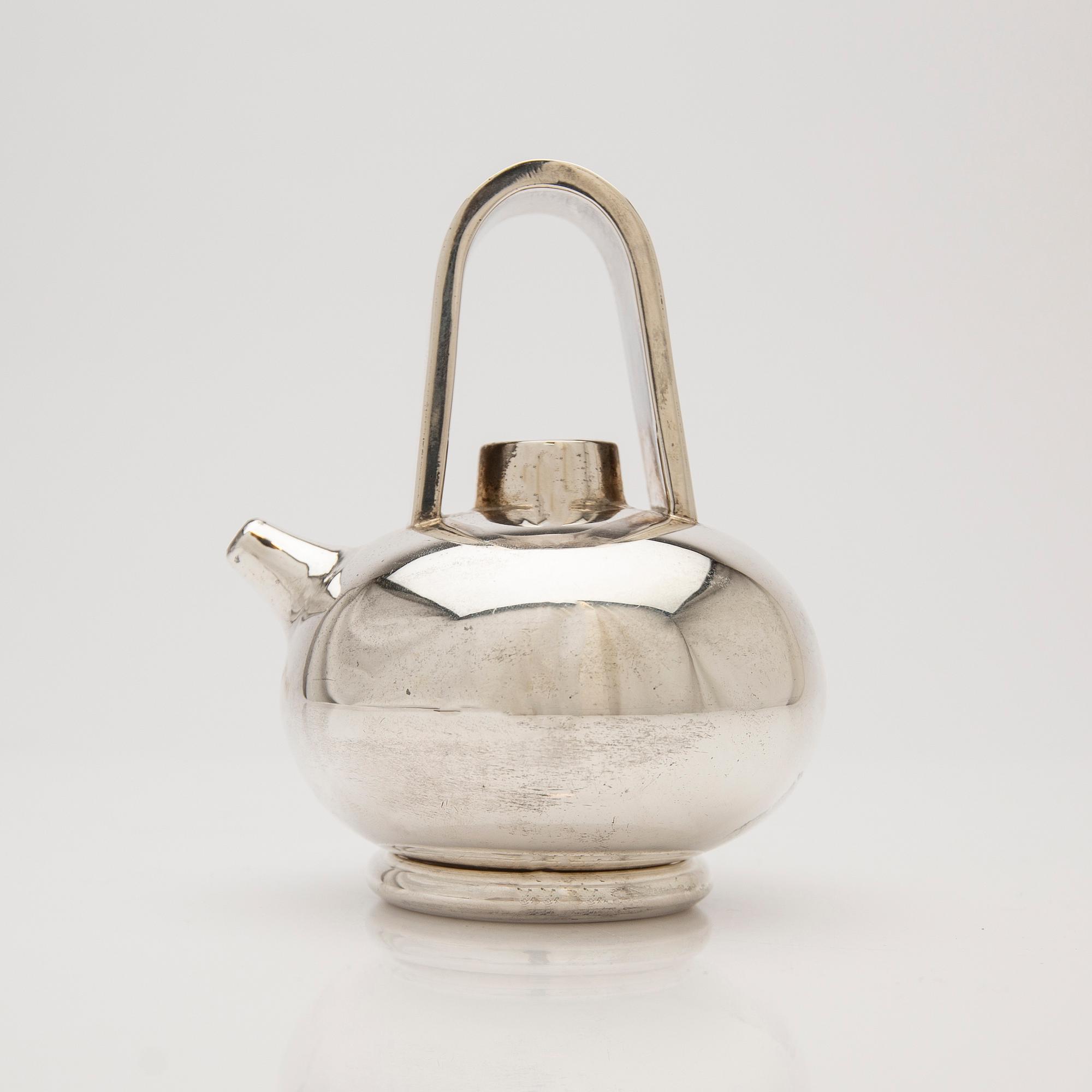 Teapot, sterling silver, Mexico.