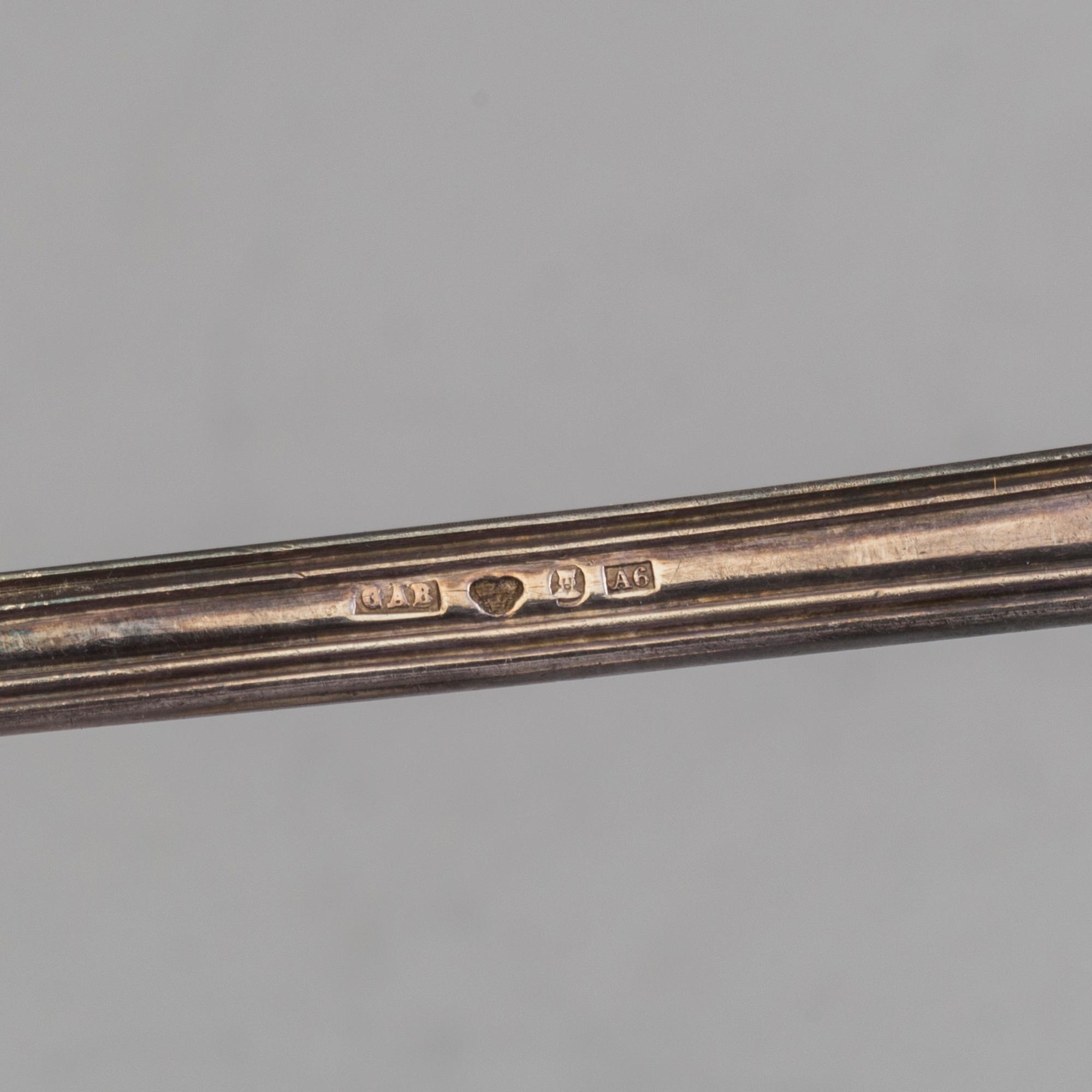 SAMLING SILVERBESTICK, 18 delar, 1800-/1900-tal.