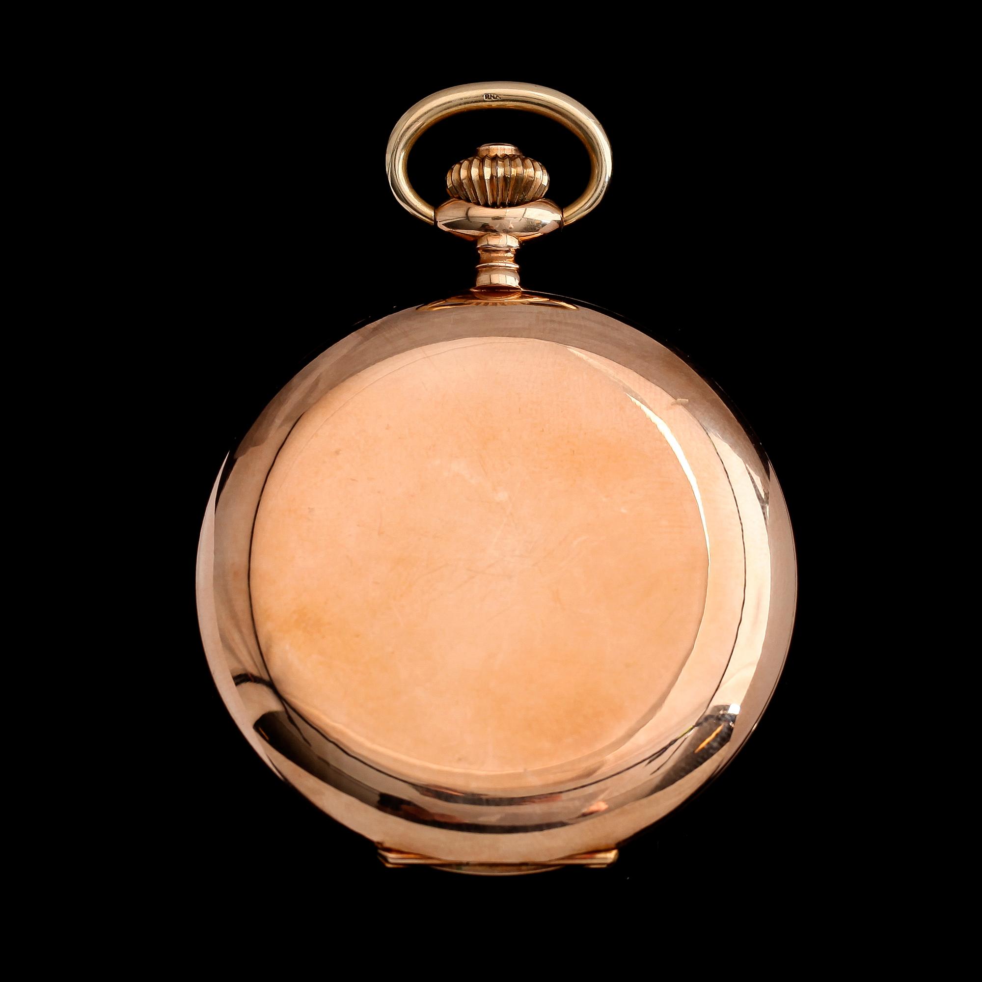 FICKUR, 14 k guld, savonett, 1900-talets första hälft.