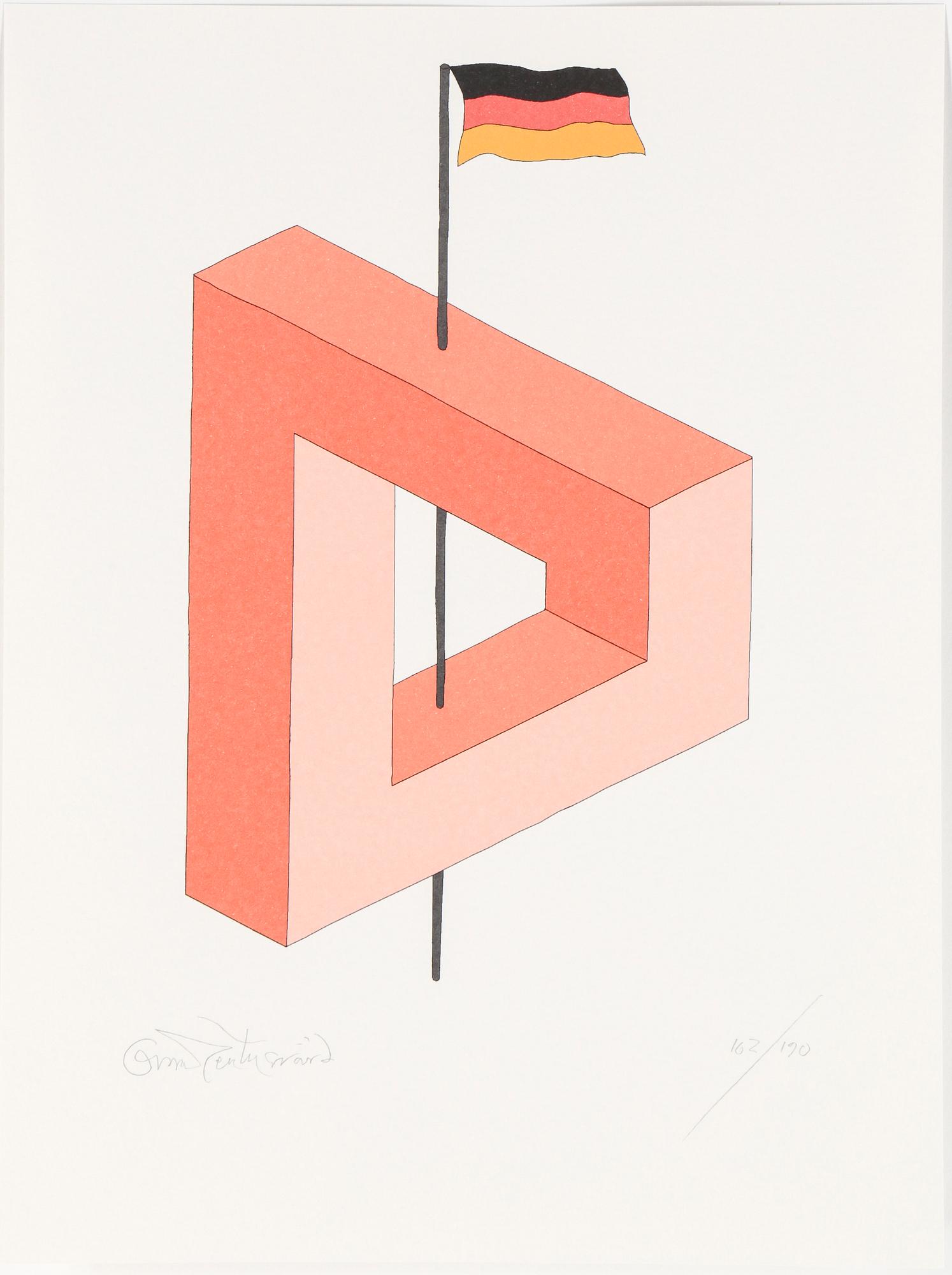 OSCAR REUTERSVÄRD, 15 st, mapp av färglitografier, signerade och numrerade 162/190.