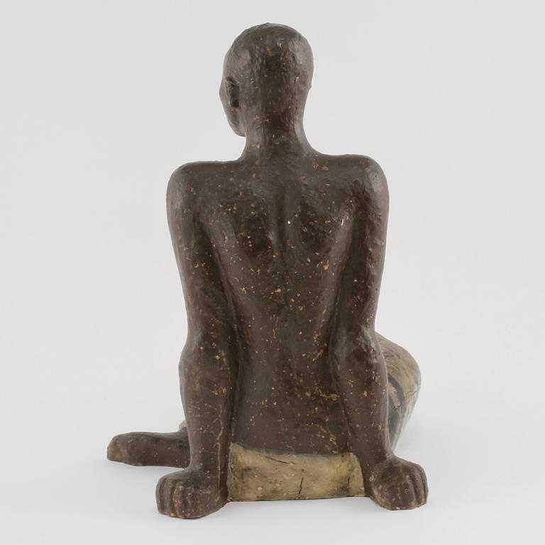 VICKE LINDSTRAND, skulptur, stengods, osignerad, Uppsala-Ekeby, 1947-48.