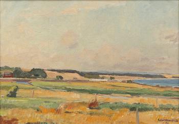 Ellis Wallin, Meadow by the sea.