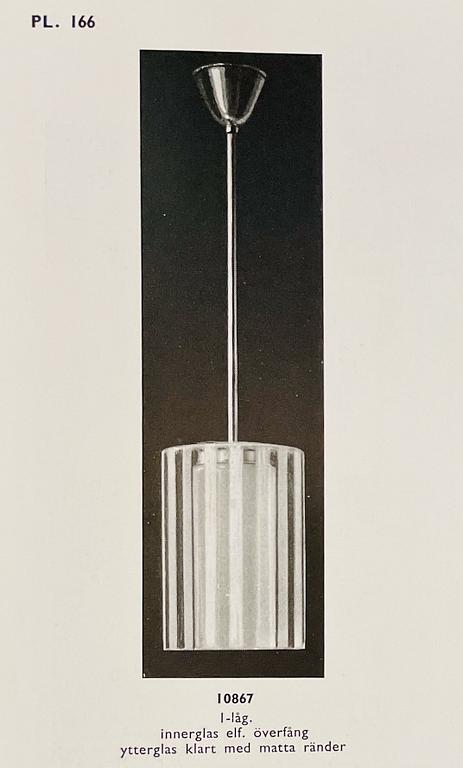 Harald Notini, a ceiling lamp, model "10867", Arvid Böhlmarks Lampfabrik, 1930s.