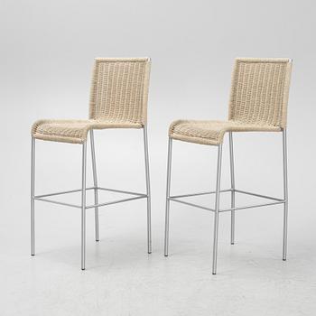 Enrico Franzolini, barstolar ett par, "Agra", för Accademia, Italien, 2000-tal.