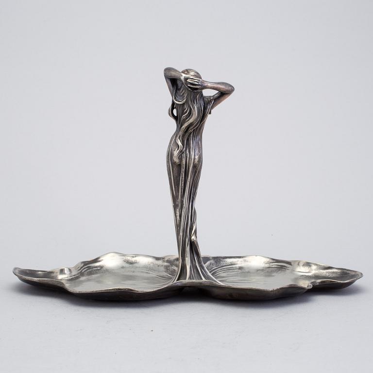 A bowl by WMF/Würtembergische Metallwarenfabrik, Germany, early 20th century.