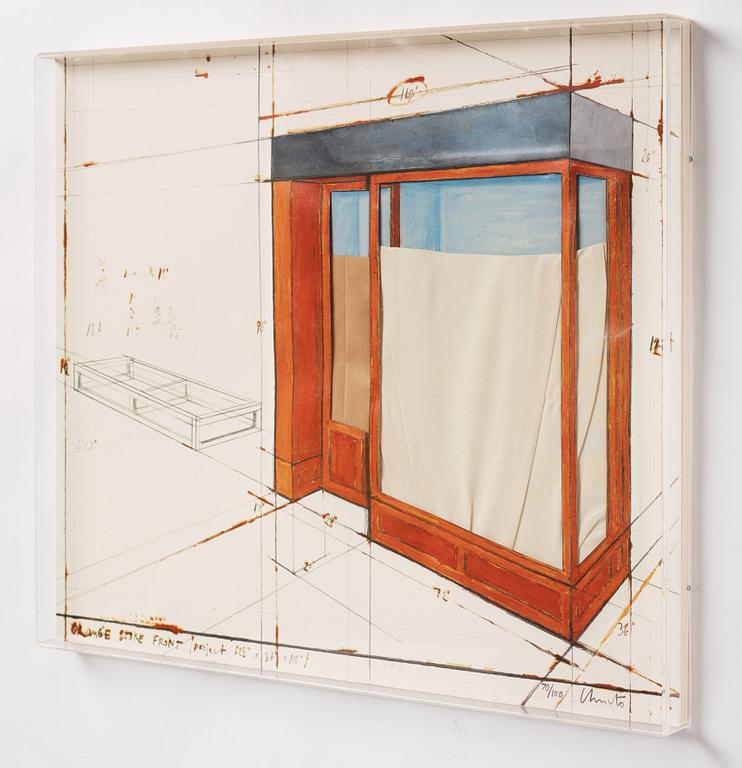 Christo Vladimirov Javacheff, "Orange Store Front, Project".