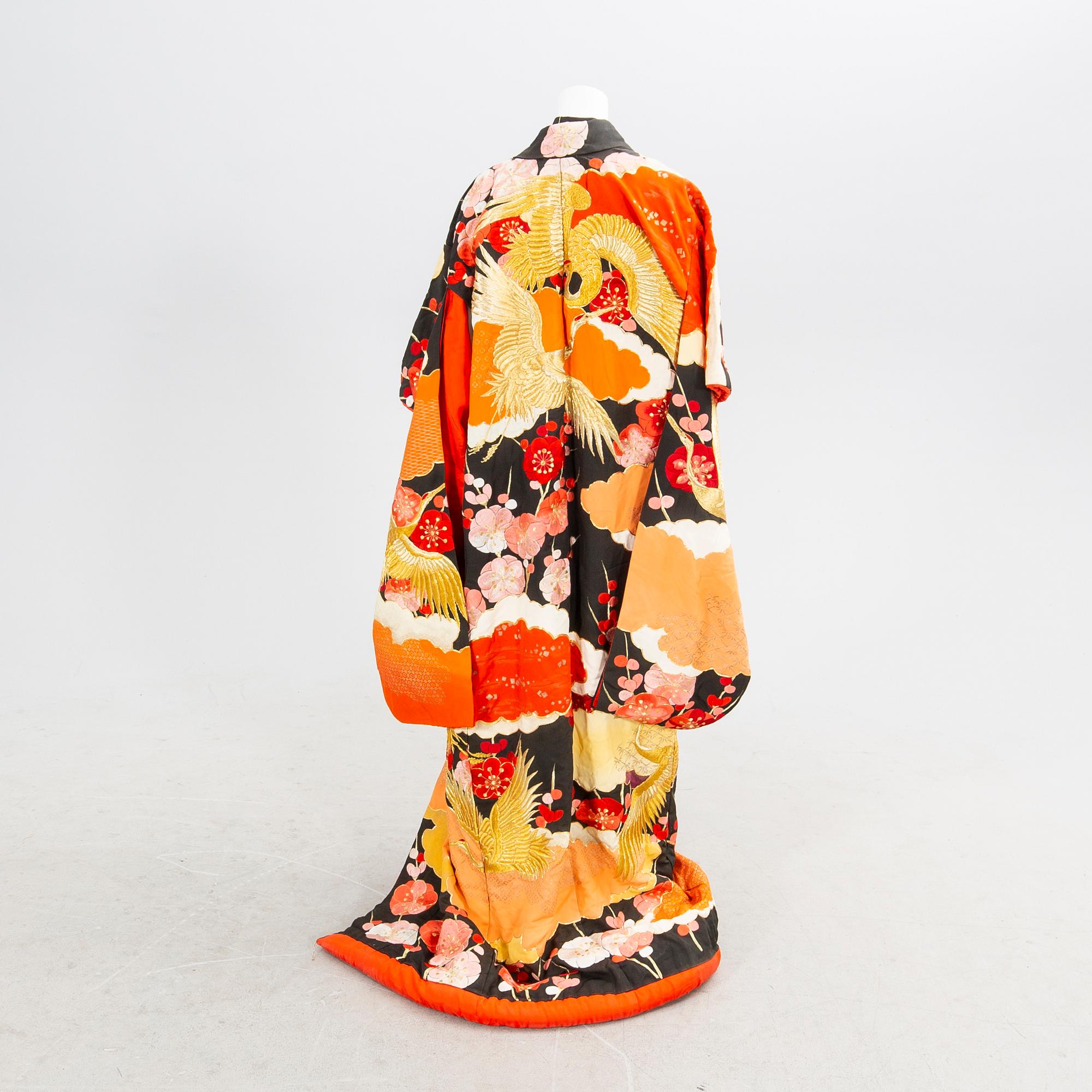 Bröllopskimono Japan 1900-alets andra hälft.