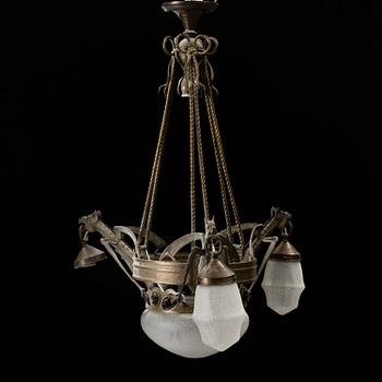 An early 20th century ceiling lamp.