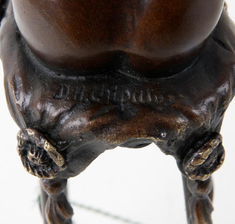 OKÄND KONSTNÄR, skulptur, patinerad brons.