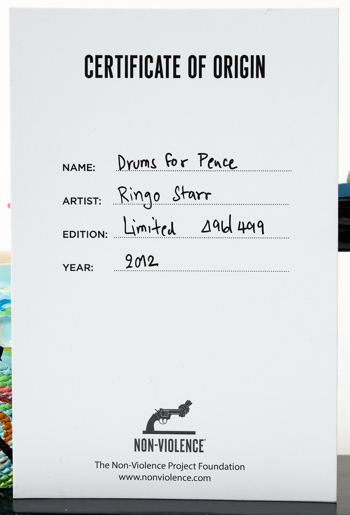 Non-Violence Art Project & Ringo Starr, 'Drums for Peace'.
