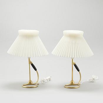 A pair of table lamps from Le Klint, second half of the 20th century.