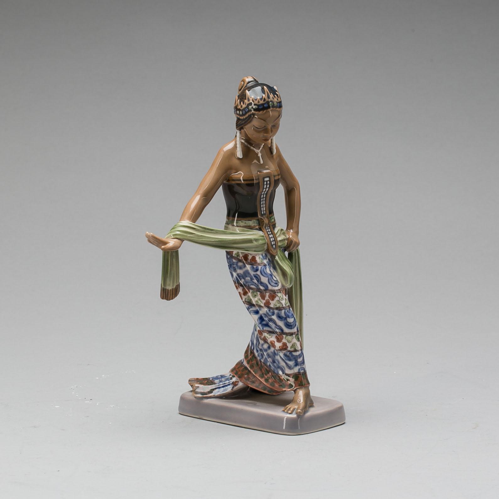 FIGURIN, porslin, Dahl Jensen, Danmark.